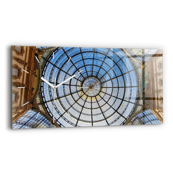 Horizontálne hodiny Nákupné centrum v Miláne