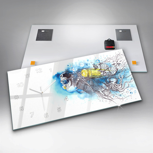 Horizontálne hodiny Podmorský život rýb