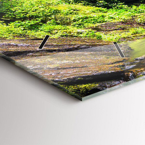 Horizontálne hodiny Lesný vodopád