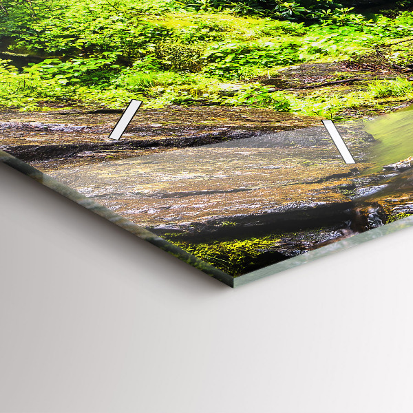 Horizontálne hodiny Lesný vodopád