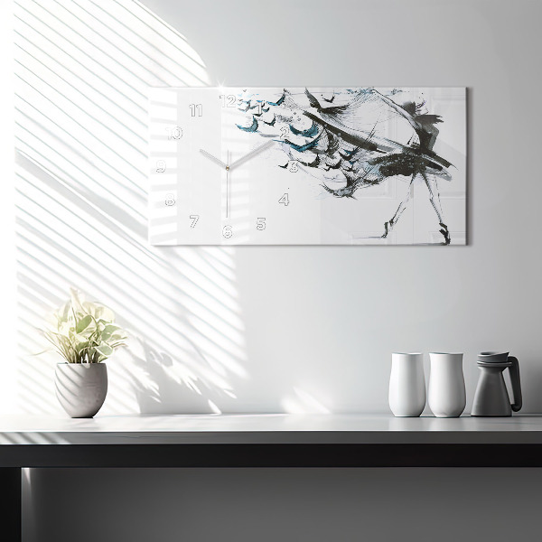 Horizontálne hodiny Žena tancujúca balet