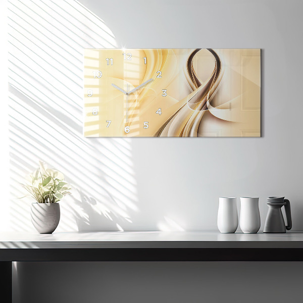 Horizontálne hodiny Abstraktné vlny