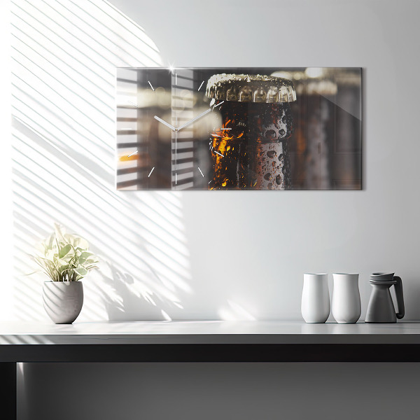 Horizontálne hodiny Sklenené fľaše