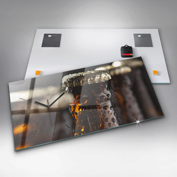 Horizontálne hodiny Sklenené fľaše