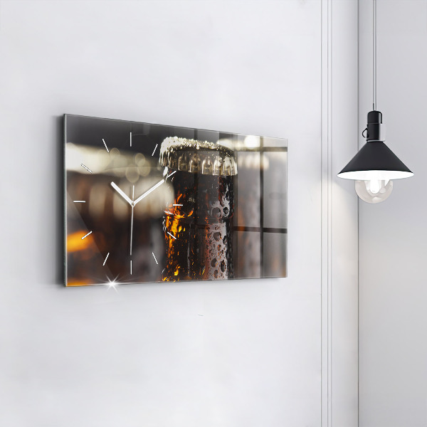 Horizontálne hodiny Sklenené fľaše
