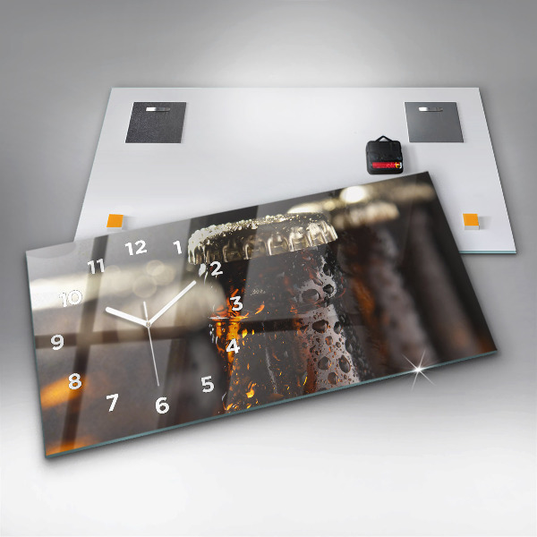 Horizontálne hodiny Sklenené fľaše