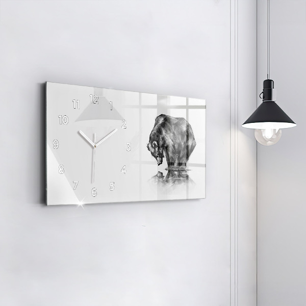 Horizontálne hodiny Kreslený medveď