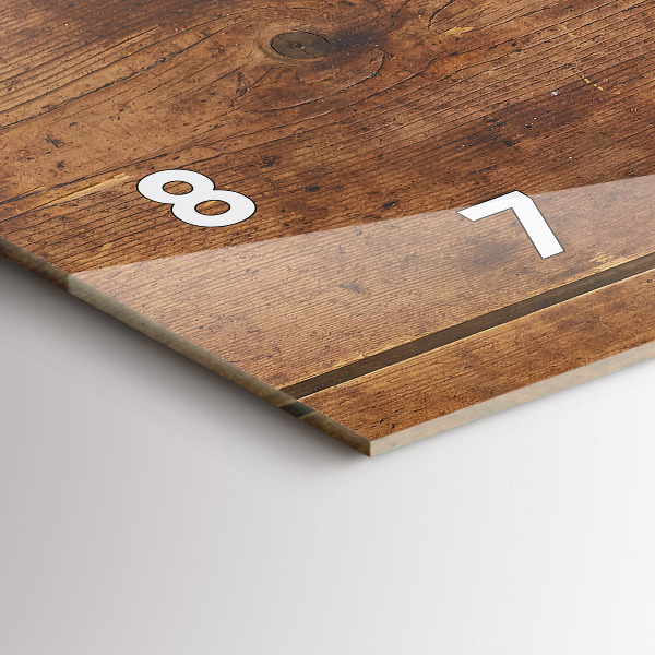 Horizontálne hodiny Rustikálne drevo