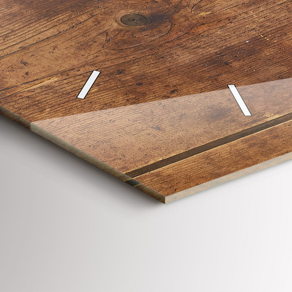 Horizontálne hodiny Rustikálne drevo