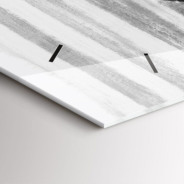 Horizontálne hodiny Žena v čiernej a bielej