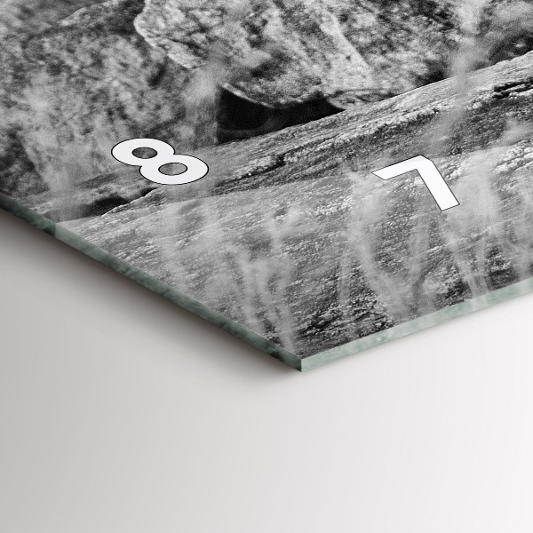 Horizontálne hodiny Abstrakt - Lev