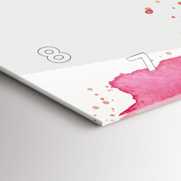 Horizontálne hodiny Akvarel na pozadí orla