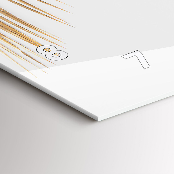 Horizontálne hodiny Tropické listy