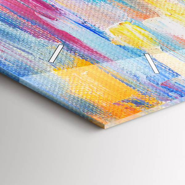 Horizontálne hodiny Pár v daždi