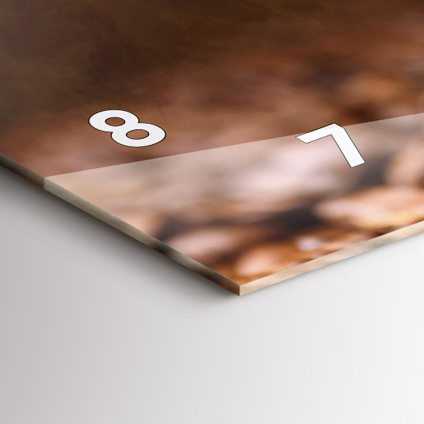 Horizontálne hodiny Kávové zrná