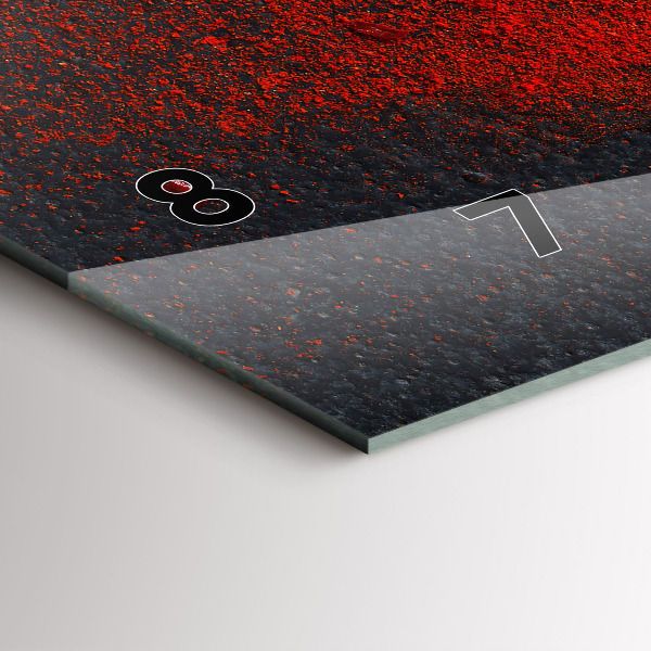 Horizontálne hodiny Červené korenie