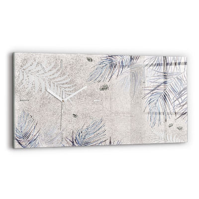 Horizontálne hodiny Palmový list