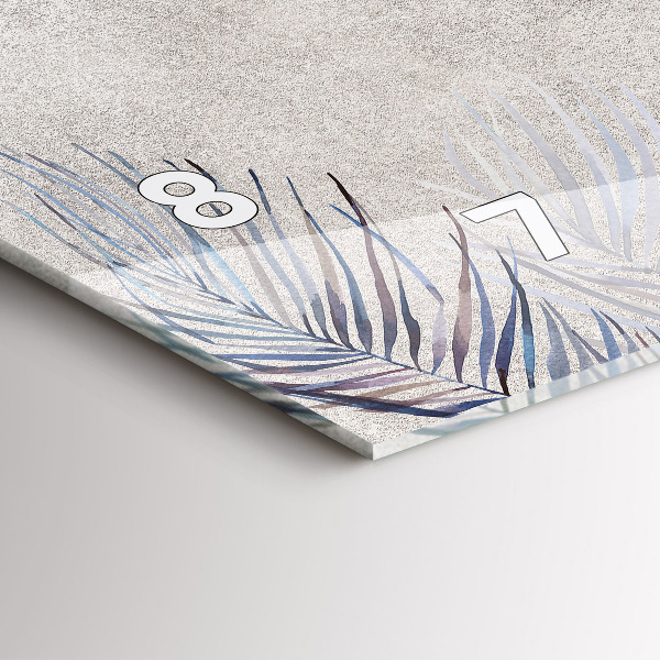 Horizontálne hodiny Palmový list