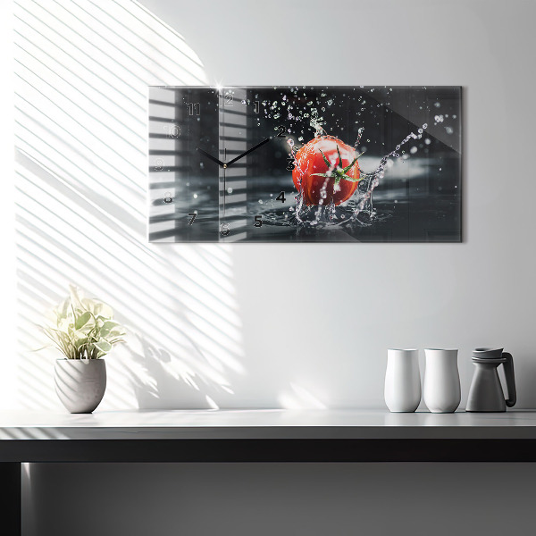 Horizontálne hodiny Paradajka