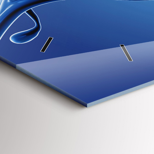 Horizontálne hodiny Abstrakcia tekutín