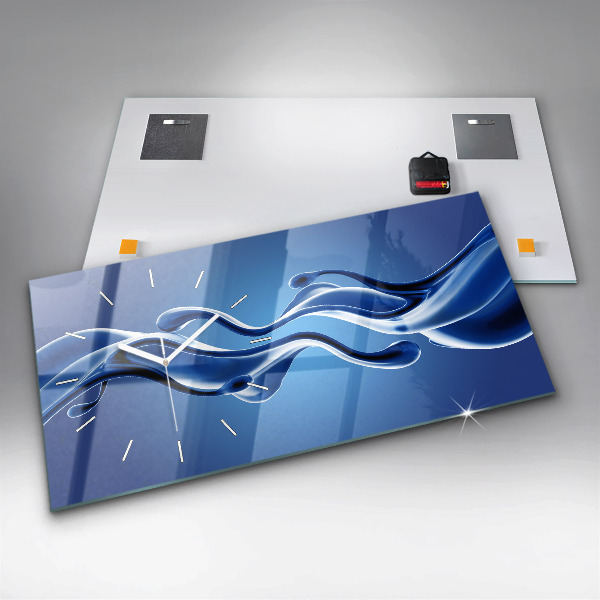 Horizontálne hodiny Abstrakcia tekutín