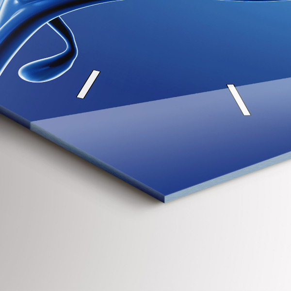 Horizontálne hodiny Abstrakcia tekutín