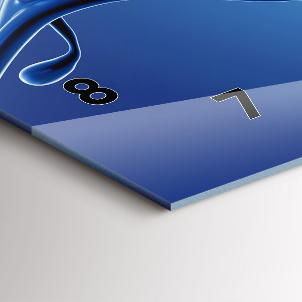 Horizontálne hodiny Abstrakcia tekutín