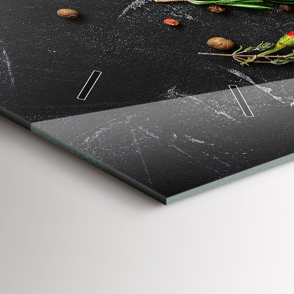 Horizontálne hodiny Korenie na pulte