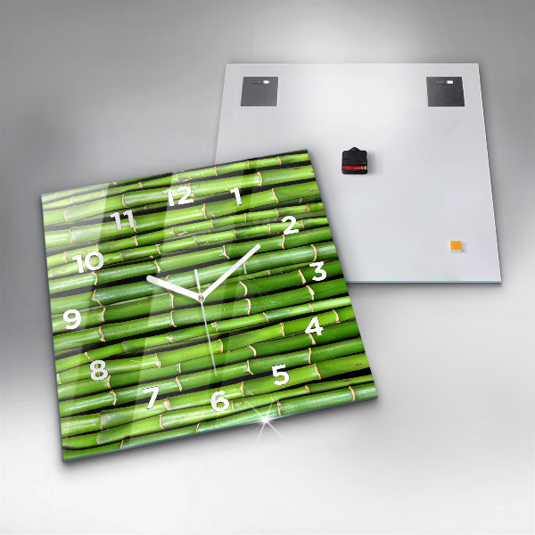Štvorcové hodiny Ázijský bambus