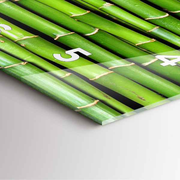 Štvorcové hodiny Ázijský bambus