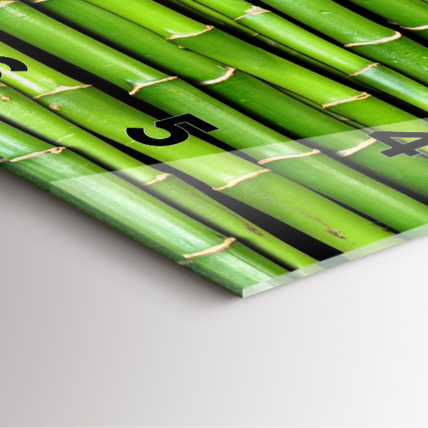 Štvorcové hodiny Ázijský bambus