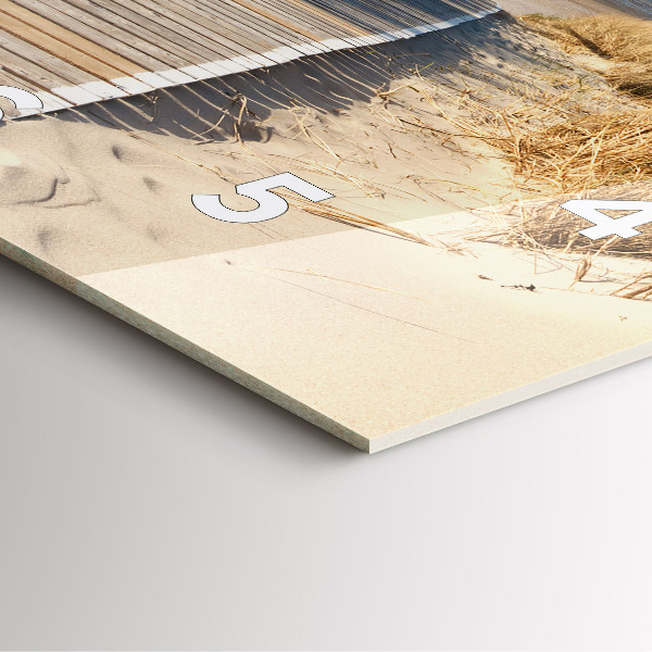 Štvorcové hodiny Výhľad na pláž