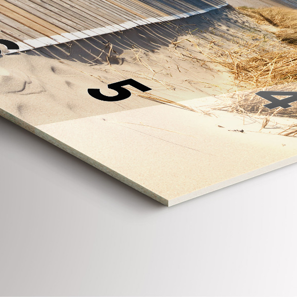 Štvorcové hodiny Výhľad na pláž