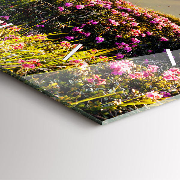 Štvorcové hodiny Horská krajina