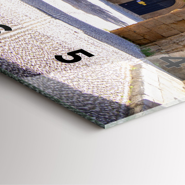 Štvorcové hodiny Malebná ulica Rodosu