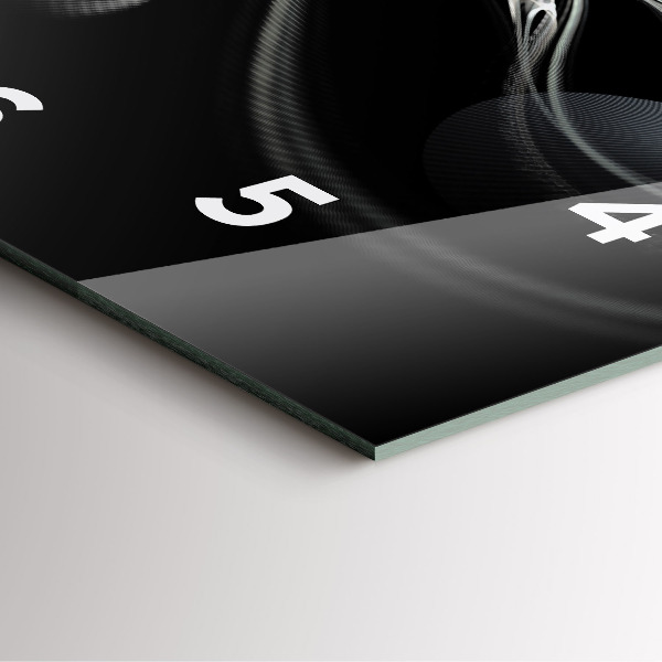 Štvorcové hodiny Abstraktný dym