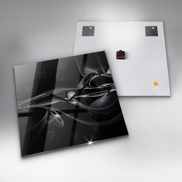 Štvorcové hodiny Abstraktný dym