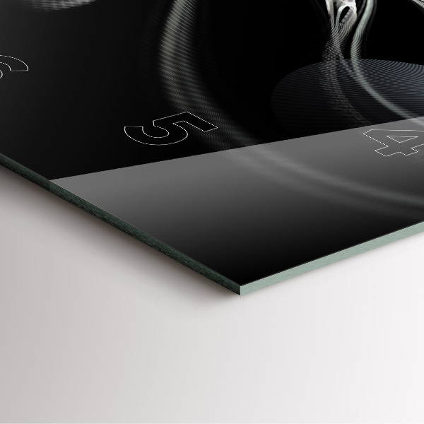 Štvorcové hodiny Abstraktný dym