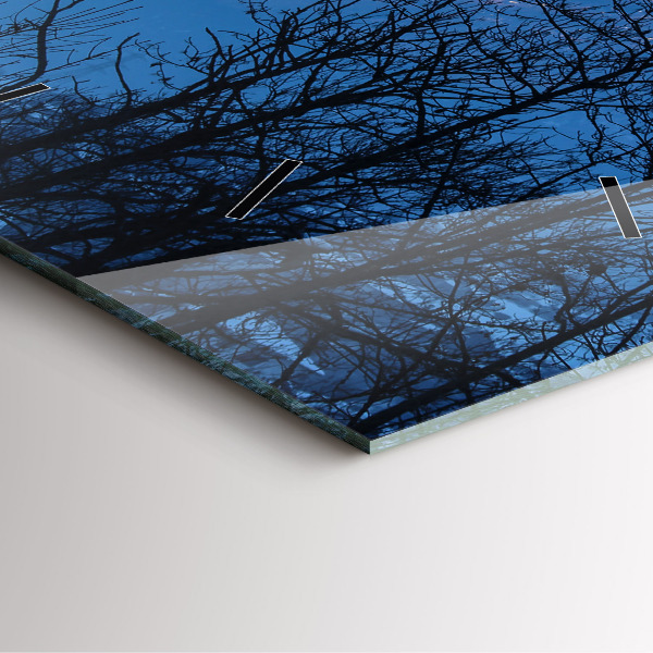 Štvorcové hodiny Výhľad na hory