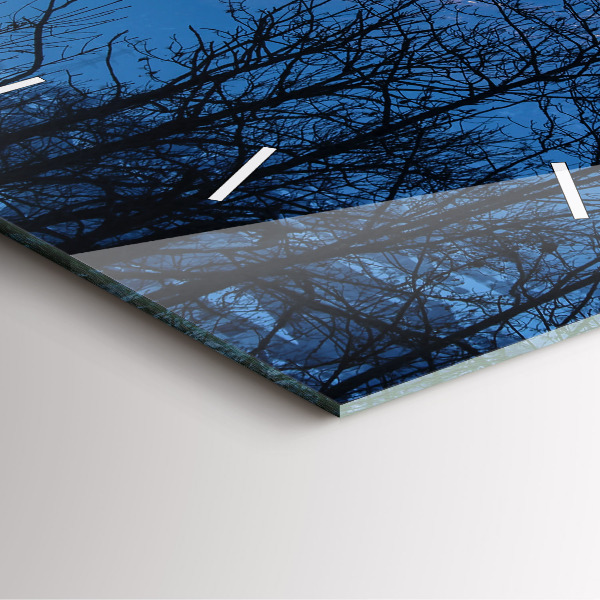 Štvorcové hodiny Výhľad na hory