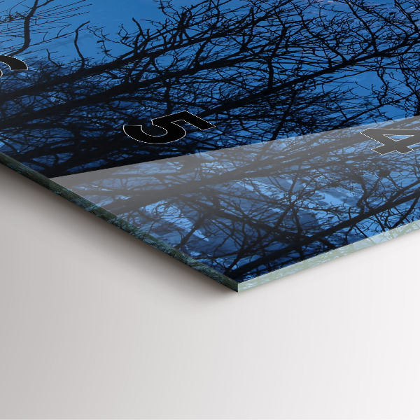 Štvorcové hodiny Výhľad na hory