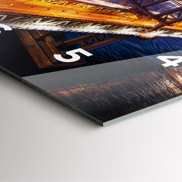 Štvorcové hodiny New York a západ slnka