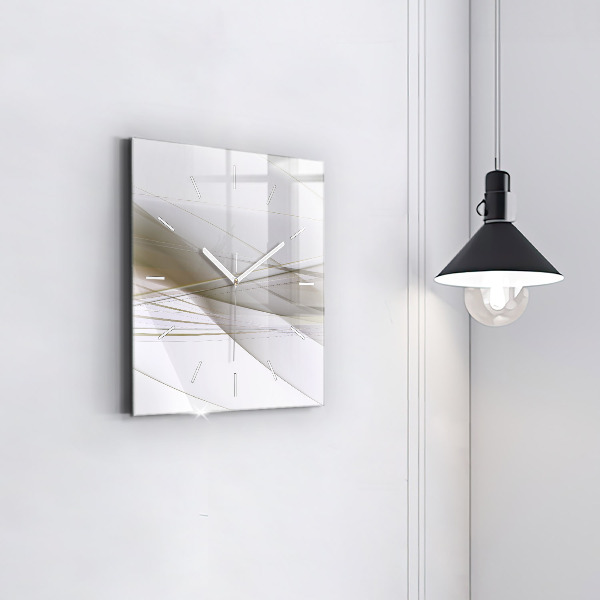 Štvorcové hodiny Svetlá abstrakcia