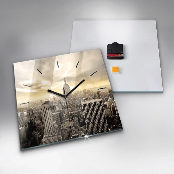 Štvorcové hodiny Veže v New Yorku