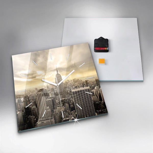 Štvorcové hodiny Veže v New Yorku