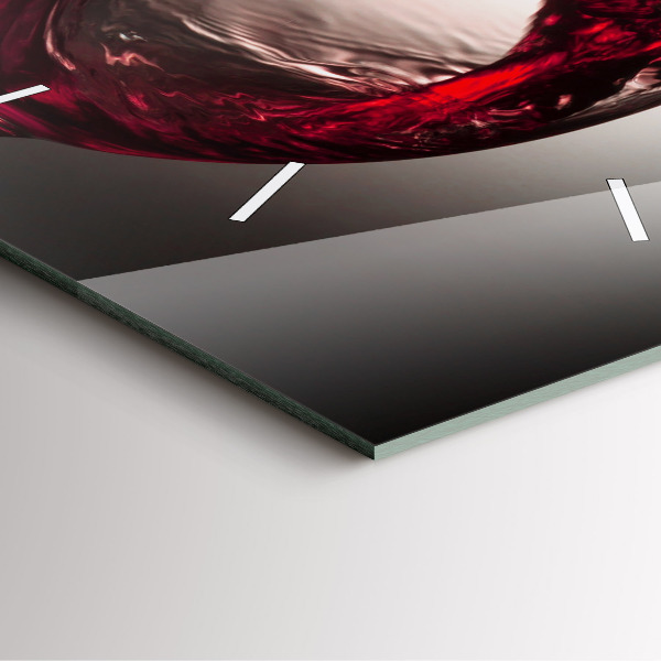 Štvorcové hodiny Pohár vína