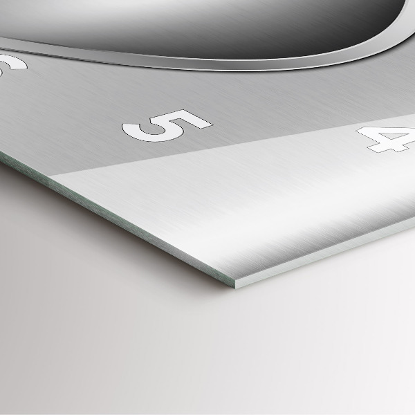 Štvorcové hodiny Šedá kovová abstrakcia