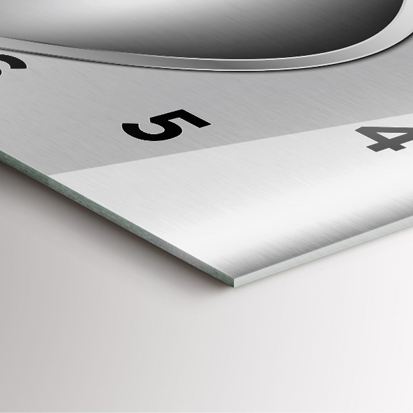 Štvorcové hodiny Šedá kovová abstrakcia