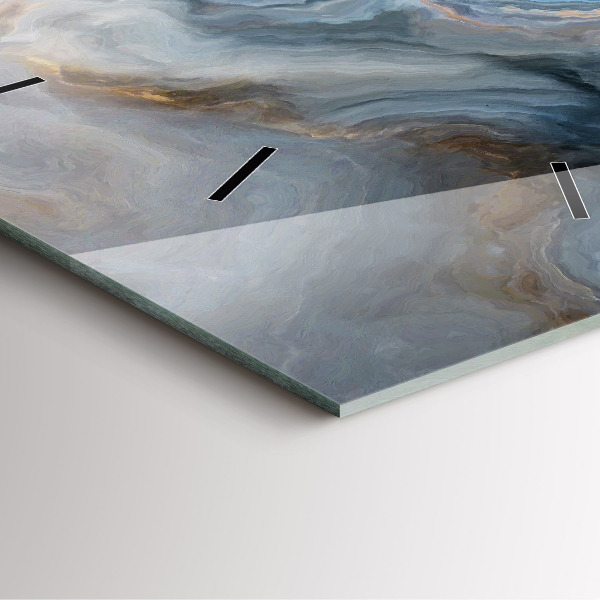 Štvorcové hodiny Mramorový vzor