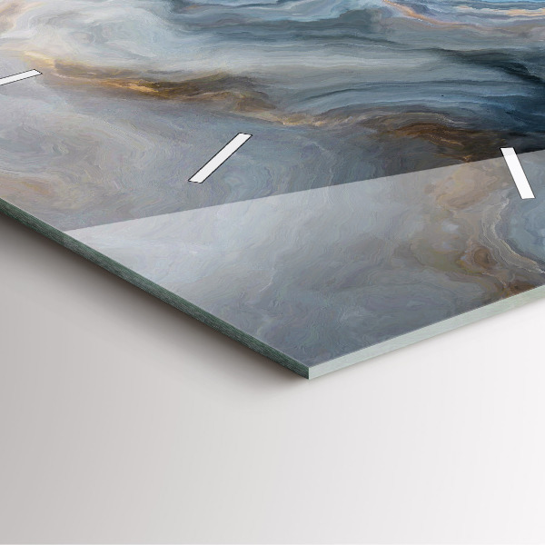 Štvorcové hodiny Mramorový vzor